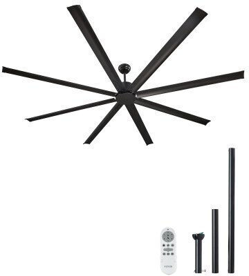 Vevor Deckenventilator 244cm Schwarz