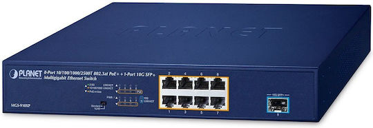 Planet Technology L2 PoE+ Switch με 8 Θύρες Gigabit (1Gbps) Ethernet και 1 SFP Θύρα