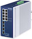 Planet Technology Managed L2 PoE Switch με 8 Θύρες Gigabit (1Gbps) Ethernet και 4 SFP Θύρες
