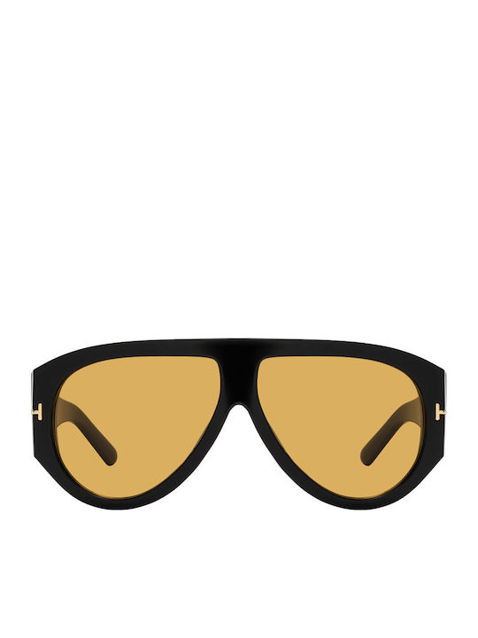 Unisex Sonnenbrille mit Schwarz Kunststoff Gest...