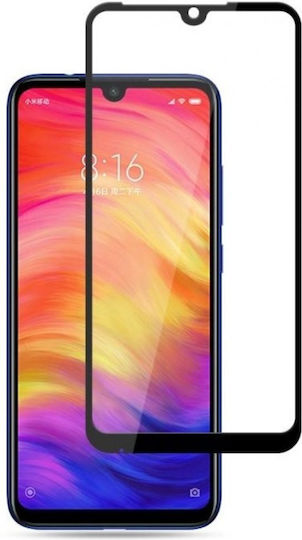 Пълно лепило Закалено стъкло за цялото лице Черен (Redmi Note 7/7 Pro - Редми Ноут 7/7 Про)