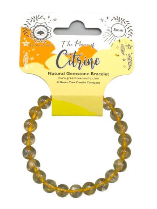 Βραχιόλι Λίθους Κιτρίνη Citrine Healing Crystal Bracelet 8mm