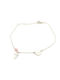 Women's Bracelet with Eye Design in Silver Gold Plated 20cm