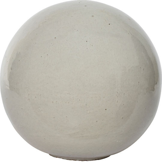 Decorative Terracotta Sphere Carmen – 40cm Handmade White Kaemingk 867173 00051347