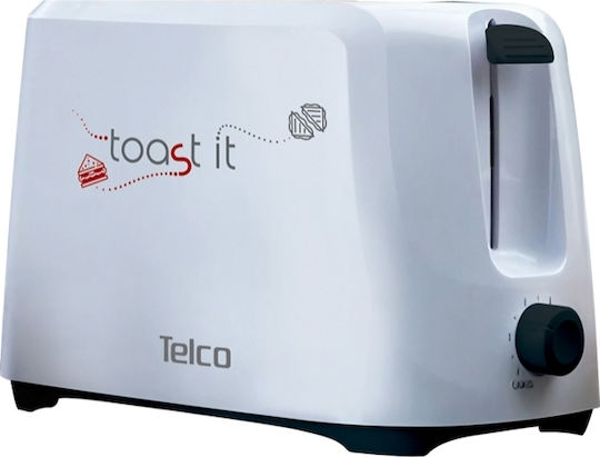 Telco Prăjitor de pâine 2 sloturi 750W Alb