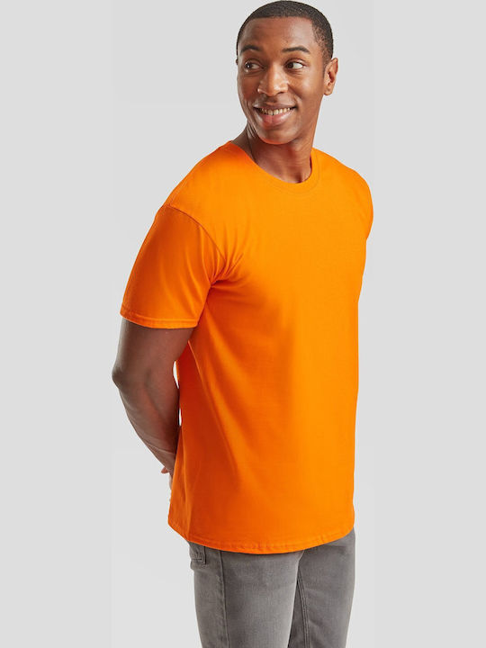 Fruit of the Loom Unisex Διαφημιστικό T-shirt Κοντομάνικο Orange