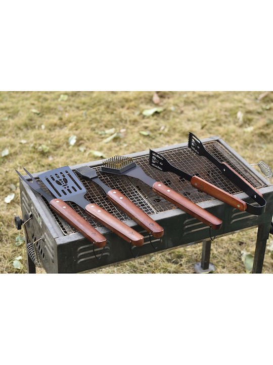 Laguiole Grillbesteck-Set Gummibaum 5-teilig