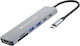 Conceptronic USB-C Stație de andocare cu HDMI 4K PD Ethernet Gri (DONN28G)