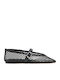 Patent Leather Ballerinas With strap Black