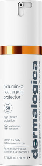Dermalogica Biolumin-c Heat Aging Protector Ενυδατική & Αντιγηραντική Κρέμα Προσώπου Ημέρας με SPF50 με Βιταμίνη C 50ml
