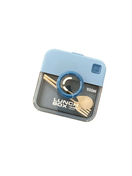 Lunchbox Kunststoff Blau 15x15cm 1Stück
