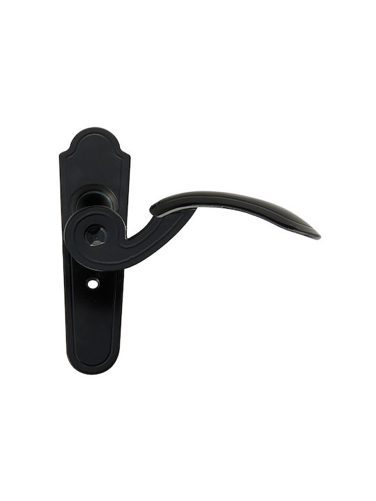 Zogometal 145 Handgriff Fenstergriff mit Platte Black Checkmate 458