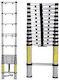 ACP Teleskopische Leiter Aluminium 12 Stufen mit maximaler Höhe 3.8m