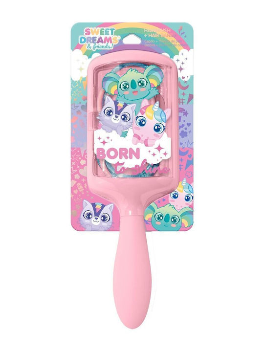 Kids Licensing Παιδική Βούρτσα Μαλλιών Σετ Sweet Dreams Ροζ