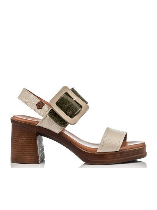 Boxer Leather Sandals Khaki