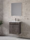 Furnibath Blat cu Lavoar & Oglindă L55xW60xH33cm Gri