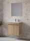 Furnibath Waschtisch mit Waschbecken & Spiegel L61xB60xH36cm Walnut