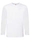 Fruit of the Loom Men's Long Sleeve Promotional Blouse White
