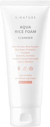 S.Nature Aqua Rice Foam Schaumstoff Gesichtsreiniger 80ml
