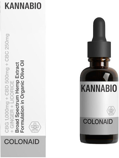 KannaBio Έλαιο Κάνναβης σε Σταγόνες 1000mg με 10% CBD & με 10% CBG 10ml