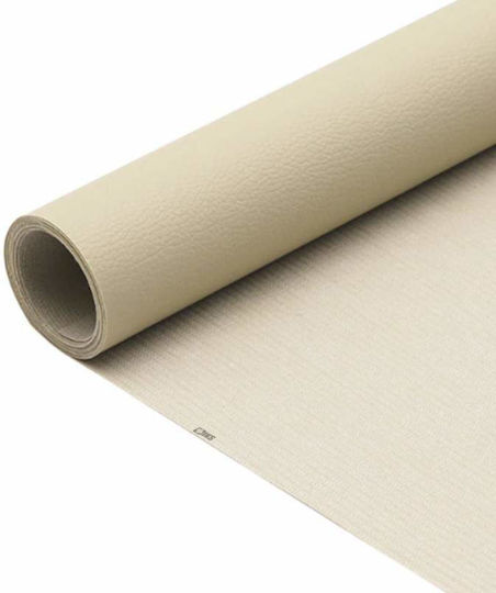 Siks Eco-friendly Leather Film Self-adhesive Sofa Armchair Chair Repair Car Interior Size 75 X 250 Cm Cream