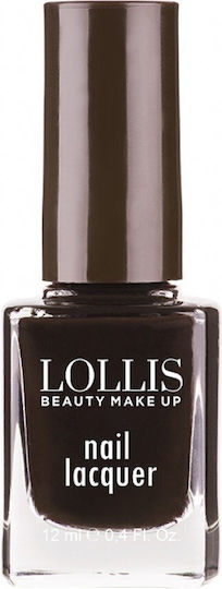 Lollis Beauty Make Up Glossy Black Nail Polish 125