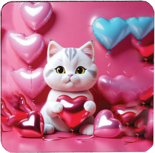 Coaster Personalized Various Materials Cat Lover Marble