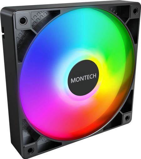 Montech GF120 Case Fan (1600rpm) με ARGB Φωτισμό και Σύνδεση 4-Pin PWM