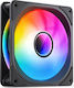 Jonsbo FR-606BR Reverse Blade Case Fans 120mm (1500rpm) with ARGB Lighting and 4-Pin PWM Connection