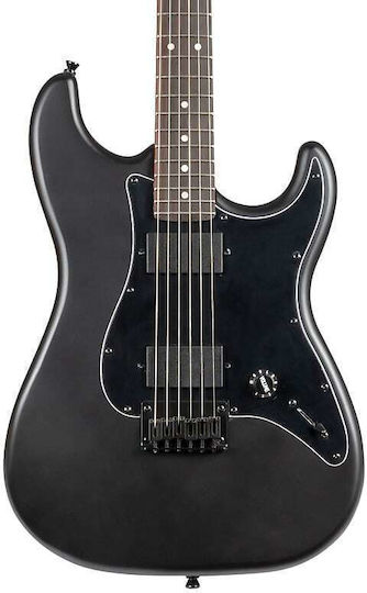 Jet Guitars Ηλεκτρική Κιθάρα ST Style Μαύρη με Θήκη MBK R