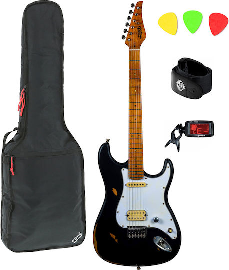 Jet Guitars Σετ Ηλεκτρική Κιθάρα ST Style με HS Διάταξη Μαγνητών Standard Bundle
