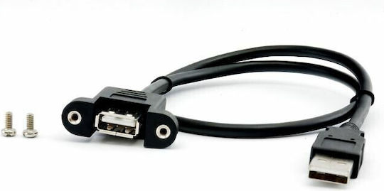 EFB USB 2.0 Cable USB-A Male - USB-A Female Black 0.5m K5291SW.0,5V2