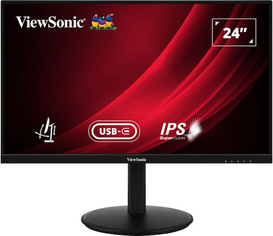 Viewsonic VG2409-MHDU-2 IPS Монитор 24" FHD 1920x1080 с Време за Реакция 4мс GTG