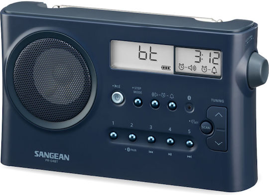 Sangean PR-D4BT Φορητό Ραδιόφωνο Μπαταρίας με Bluetooth Dark Blue