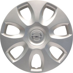 Opel Автомобилен Чаш 15" 1 Брой Сребрист 6006266 Opel Автомобилен Чаш 15" 1 Брой Сребрист 6006266