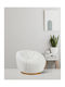 Snuggle Armchair Swivel White 95x87x69cm