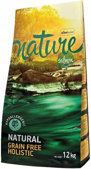 Nature 12kg Ξηρά Τροφή Σκύλων χωρίς Σιτηρά με Σολομό