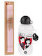 Was hast du? Nichts Osterkerze Aluminium Metallflasche 500ml & Duftende Flachkerze 30cm Rosa