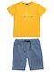 Kids' Set with Shorts Summer 2pcs Yellow Five Star