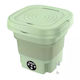 Mașină de spălat portabilă, design pliabil, funcție de centrifugare, verde, EU