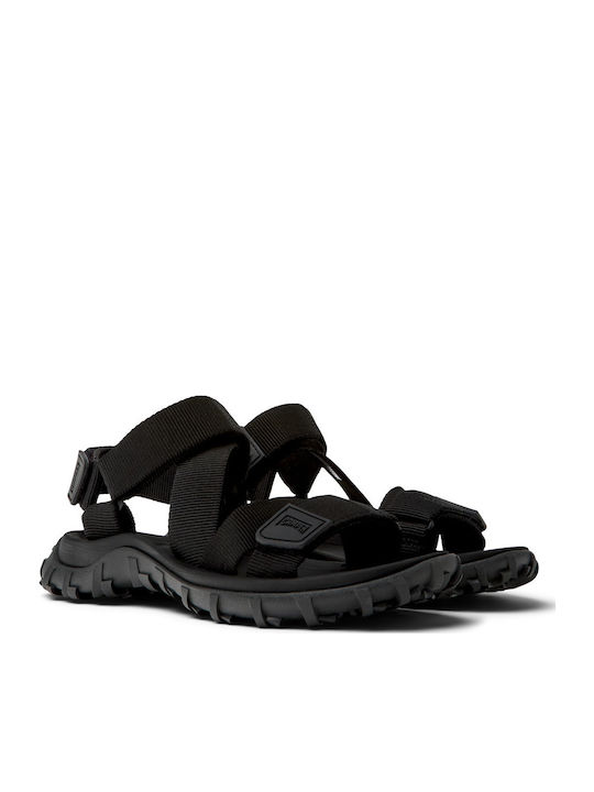 Camper Women's Flat Sandals in Black Color
