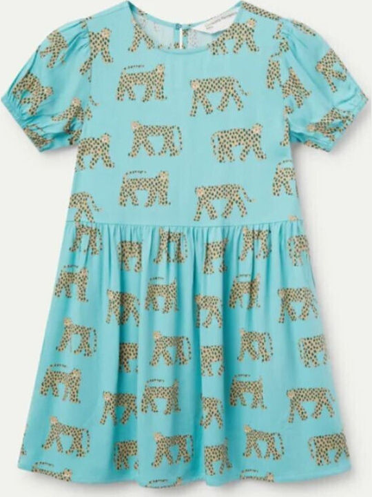 Children's Dress Long Sleeve Light Blue