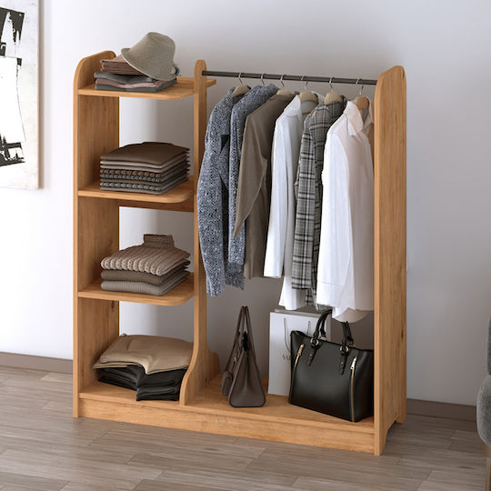 Rozesme Έπιπλο Εισόδου με Παπουτσοθήκη Pine Oak 120x40x135εκ.