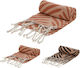 Zaros Hammam Cotton Brown with Fringes 90x170cm