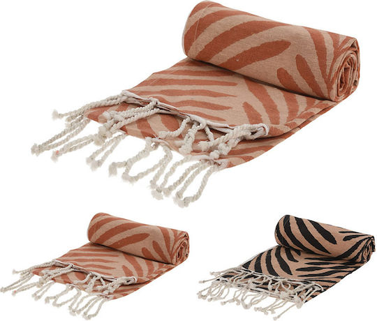Zaros Hammam Cotton Brown with Fringes 90x170cm