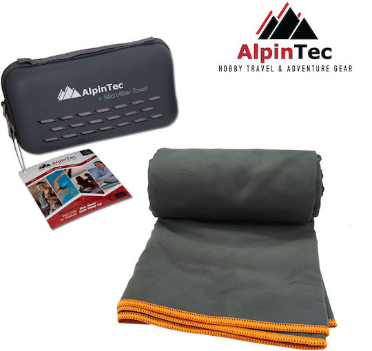 AlpinPro Mikrofasertuch Körper Grau 90x180cm