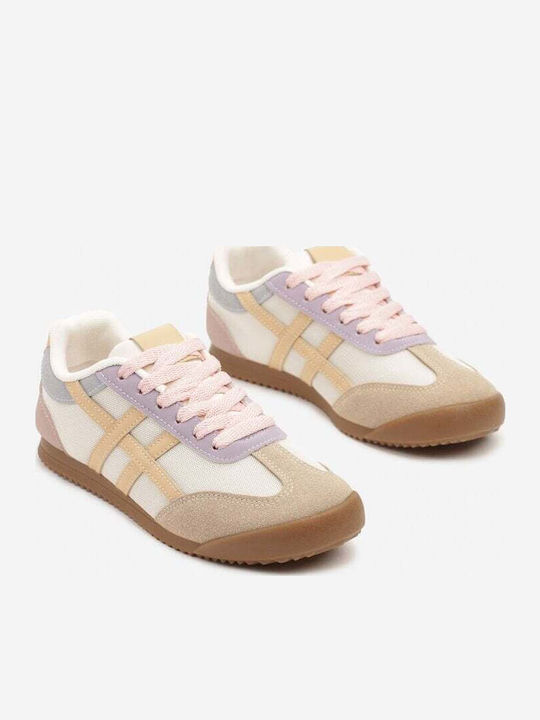 Plato Дамски Маратонки Beige With Multicolored ...