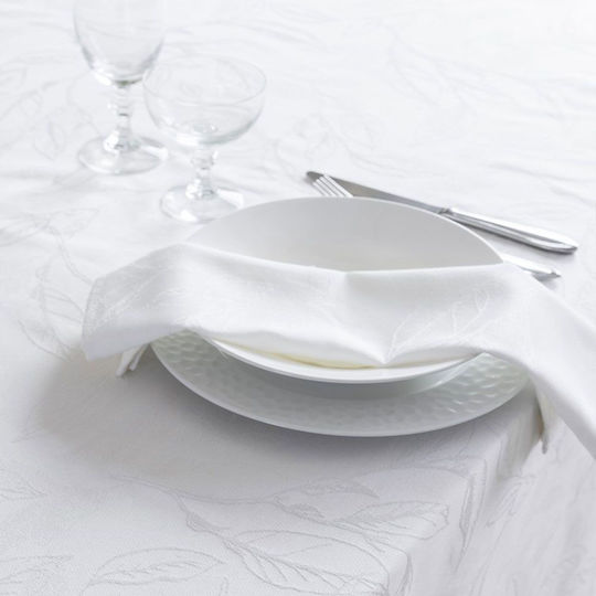 Nima Napkin Set Florelia Off White Eκρού 42x42cm