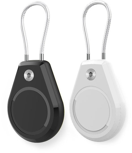 Hurtel 2 бр Калъф за ключодържател Силикон за AirTag Black + White