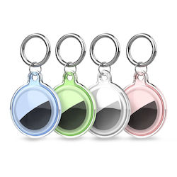 Waterproof Case Apple Airtag Transparent Green Blue Pink 4 Pieces